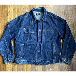 Vintage Polo Jeans Co Ralph Lauren Dark Denim Type Jeans Jacket Size XL